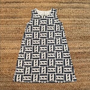 MAHI GOLD Navy and White Emily Dress - Size 6 Girls